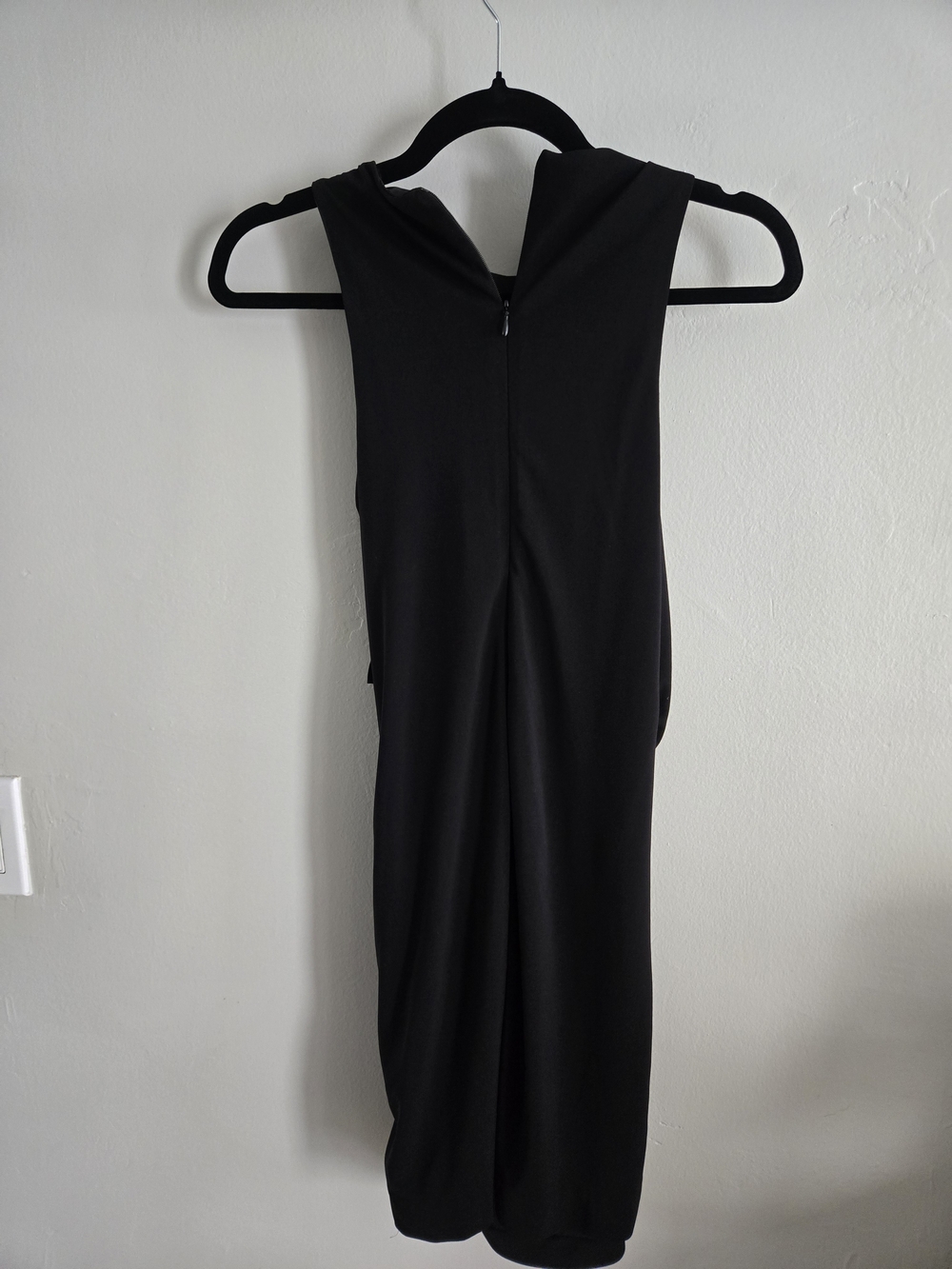 Zara Black Mini Dress with Side Cutout and Silver Hardware - Picture 5 of 5